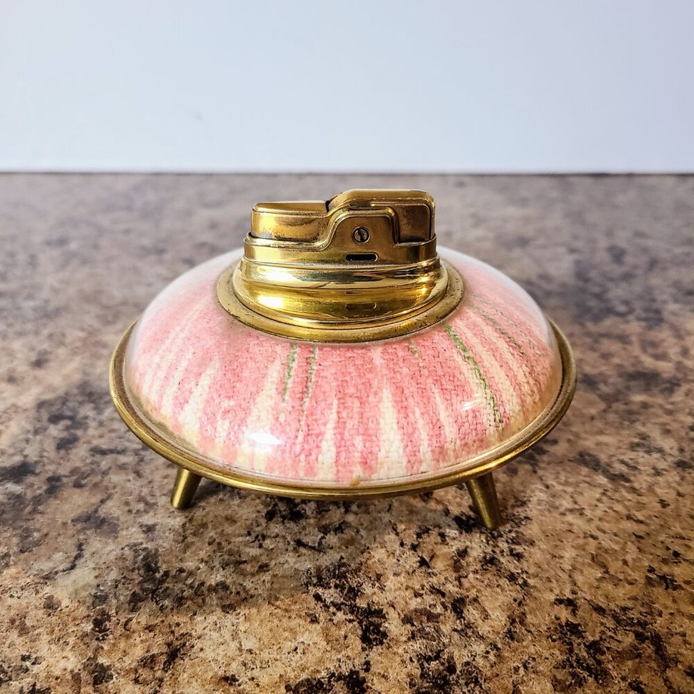 1955 Ronson 'Decor' UFO Table Lighter, Petrol Lighter, Made In USA, Works Great! - Picture 7 of 11